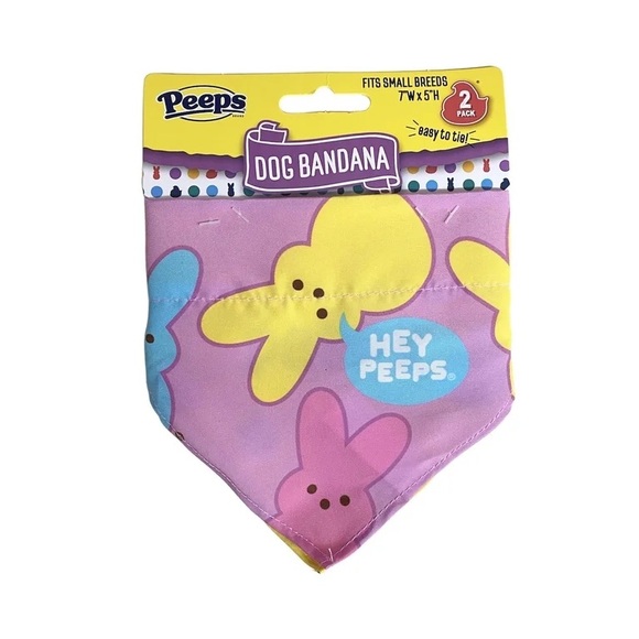 Peeps Dog Bandana “Hey Peeps” Sz Small - Picture 5 of 5